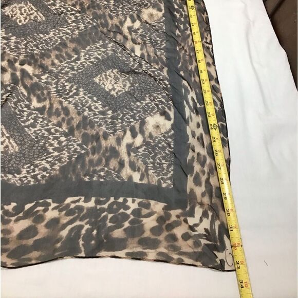 Vintage Oscar de la Renta Animal Print Scarf Square - Picture 4 of 6